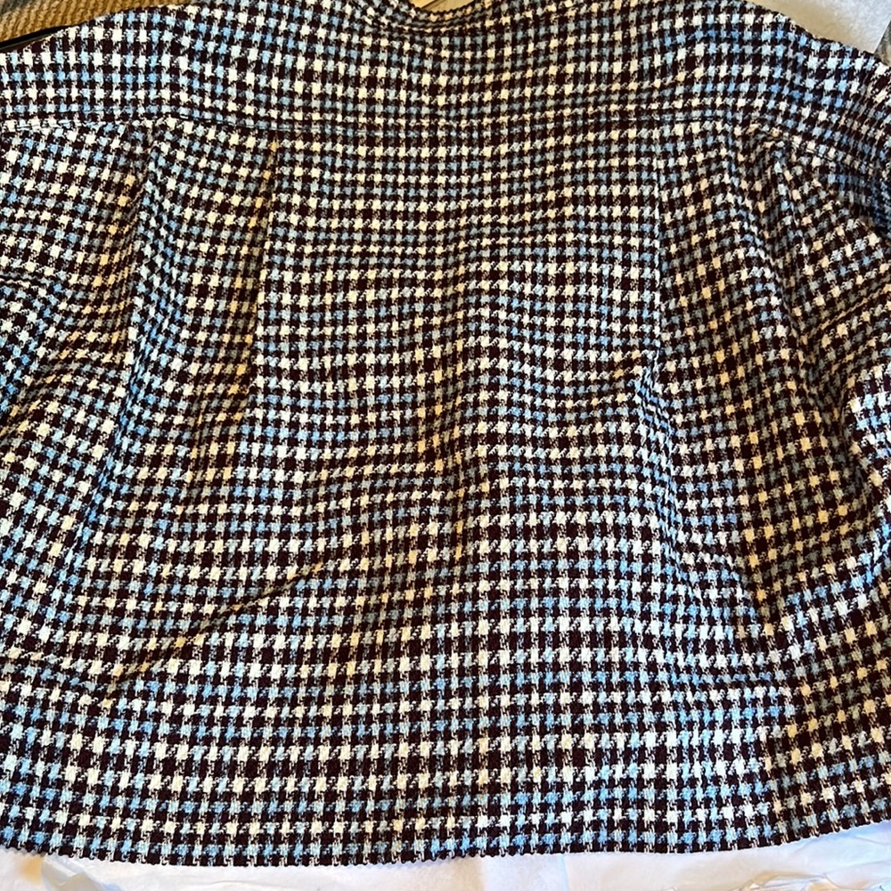 NWT REBECCA TAYLOR techy houndstooth wool blend jacket size L msrp $525 - Picture 14 of 15